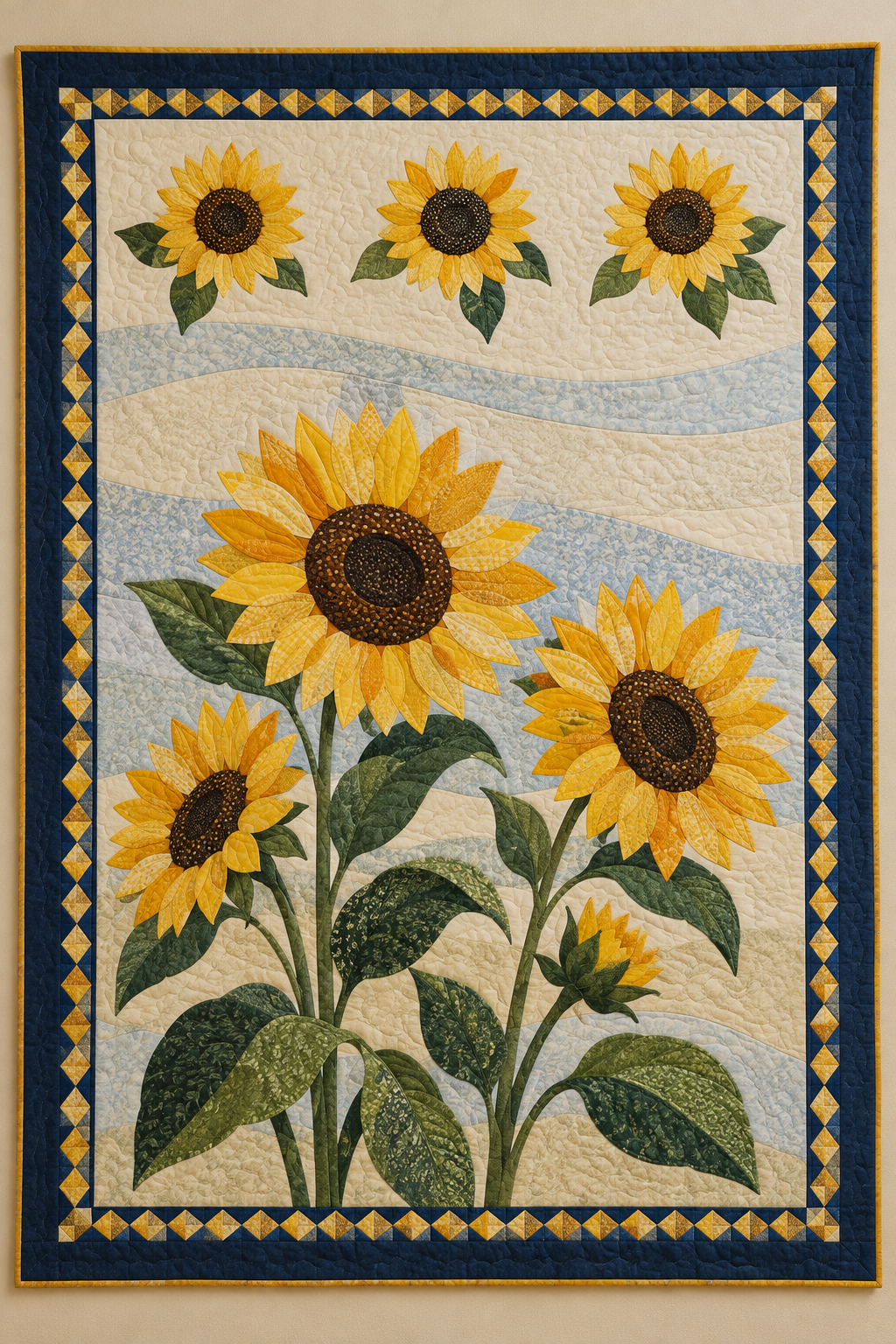 Sunflower Horizon Song TD101026052 Quilt Blanket