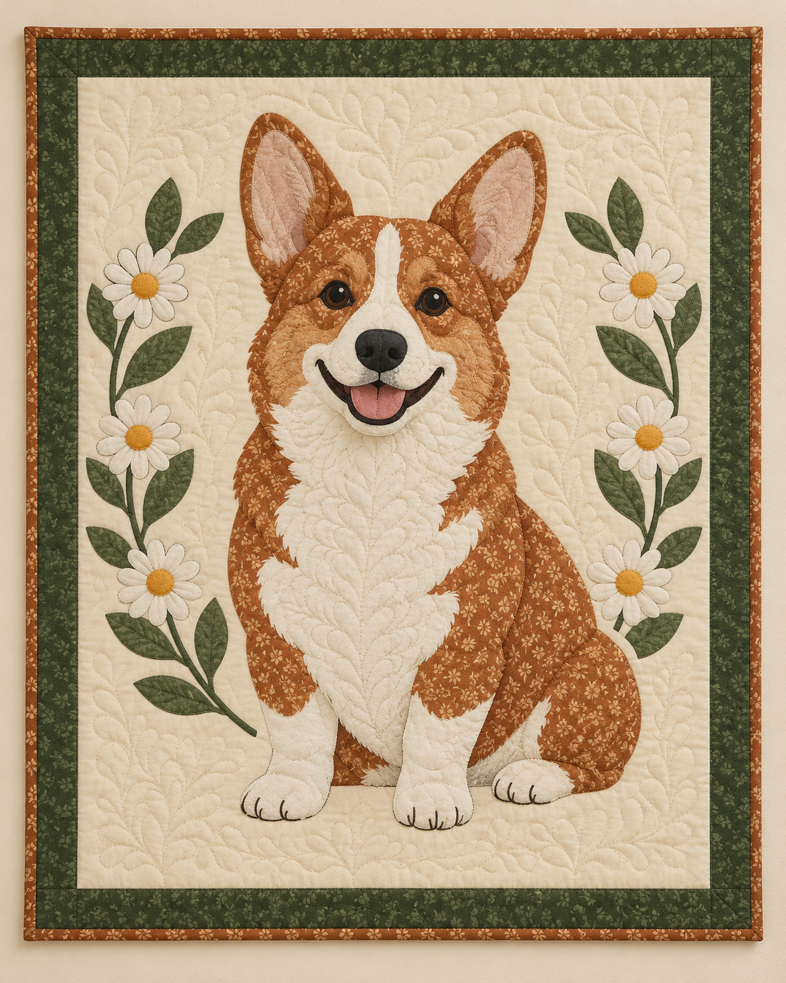 Corgi Garden TD101026017 Quilt Blanket