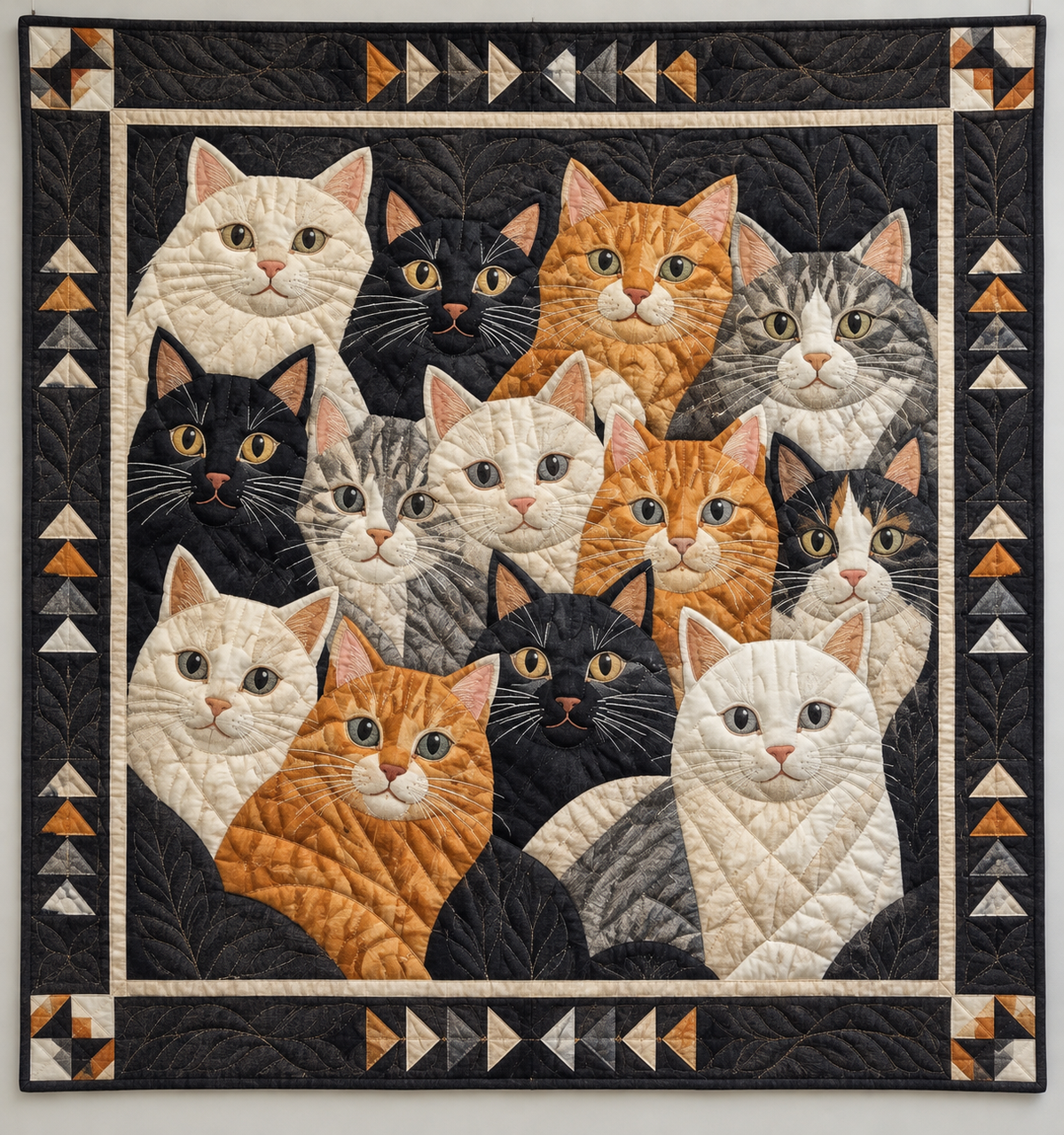 Gathering Of Friendly Cats TD141026030 Quilt Blanket