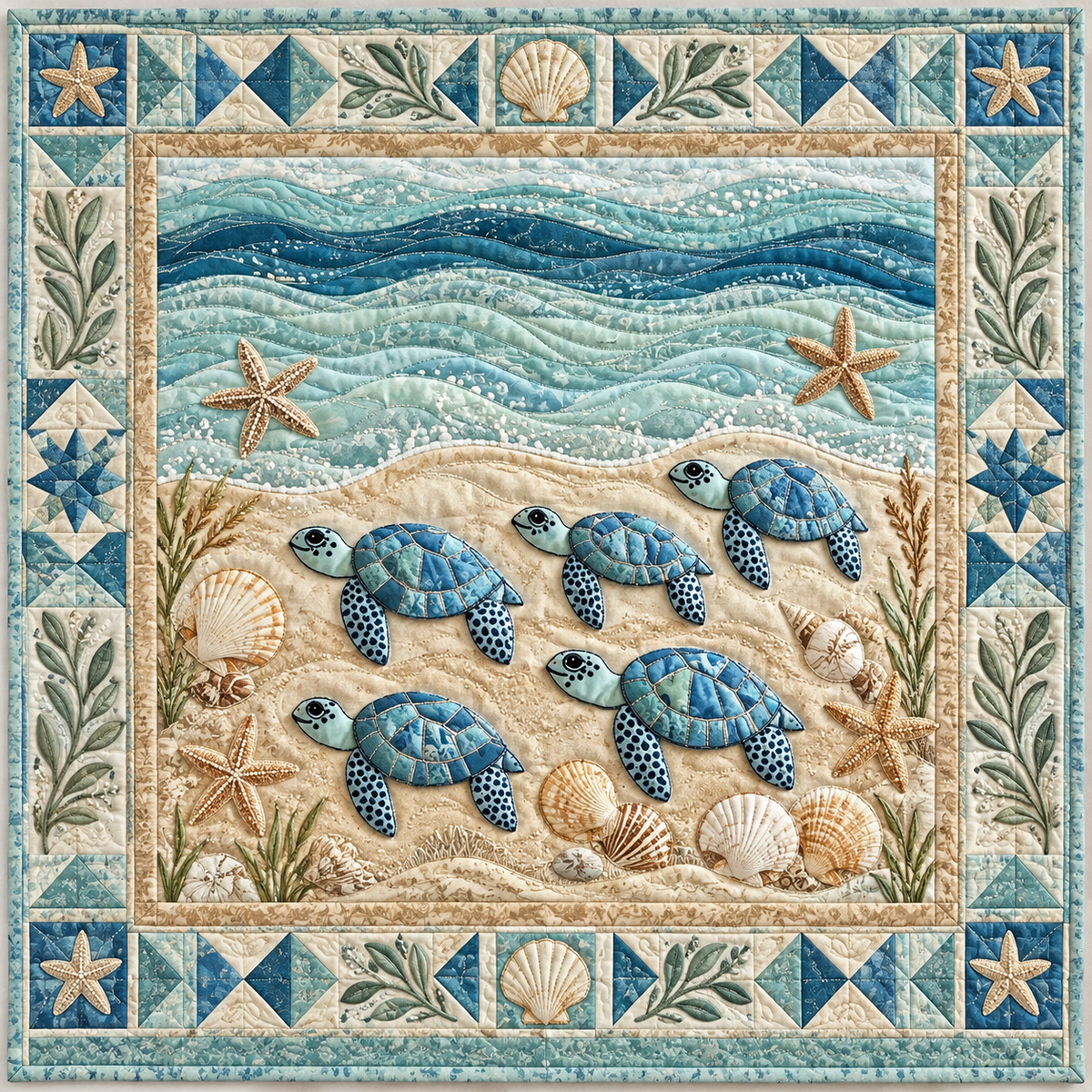 Turtle Shore Family TD141026532 Quilt Blanket