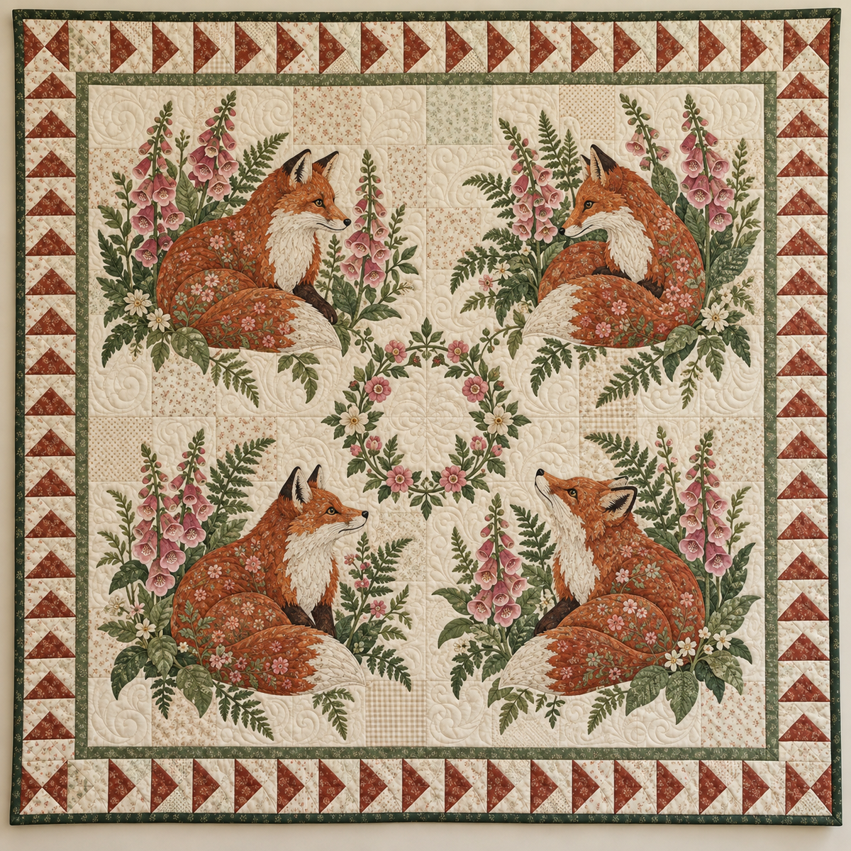 Foxglove Meadow TD101026003 Quilt Blanket