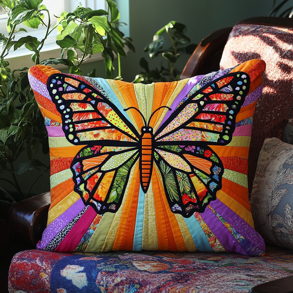 Monarch Butterfly DAI110225302 Quilted Pillow Case