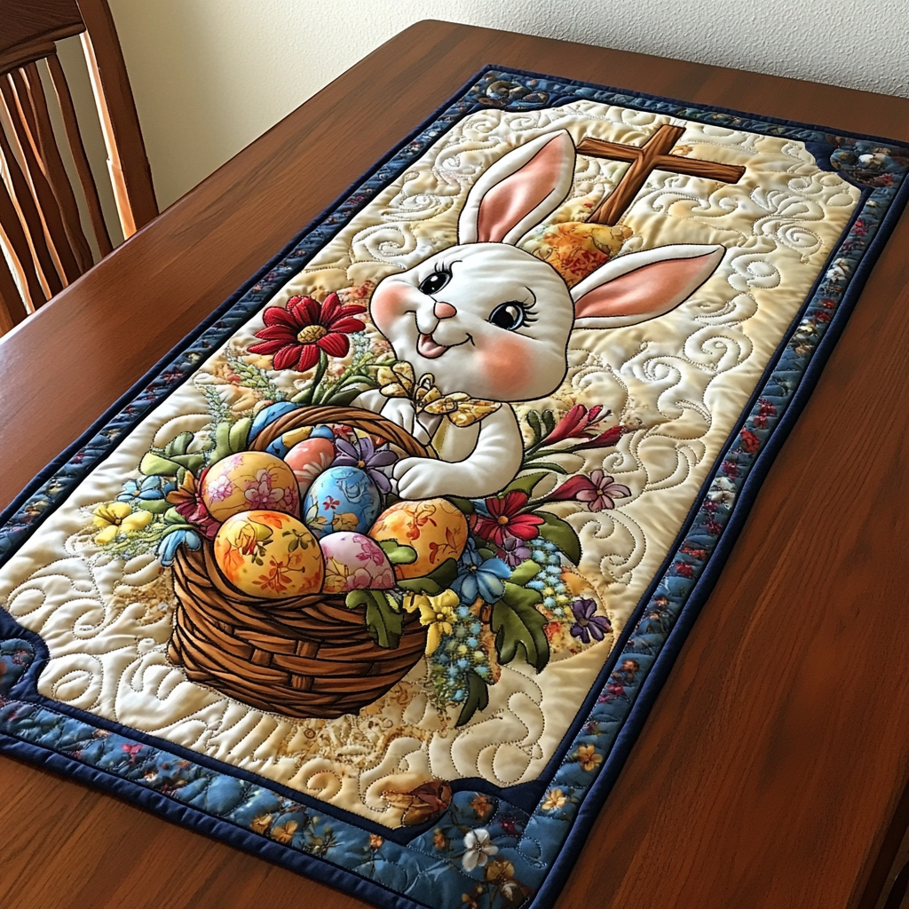 Easter Bunny DAI090125286 Quilted Table Runner
