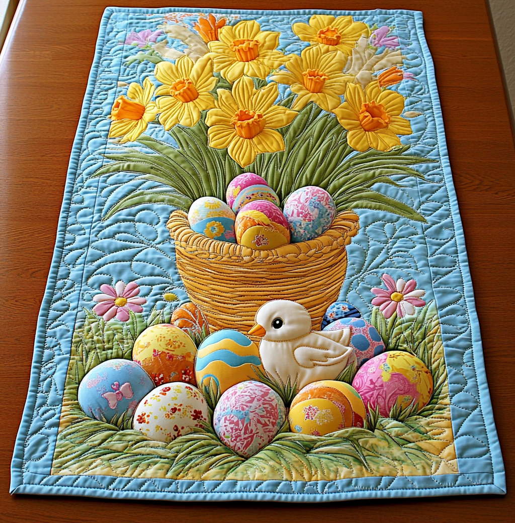 Easter DAI150125308 Quilted Table Runner