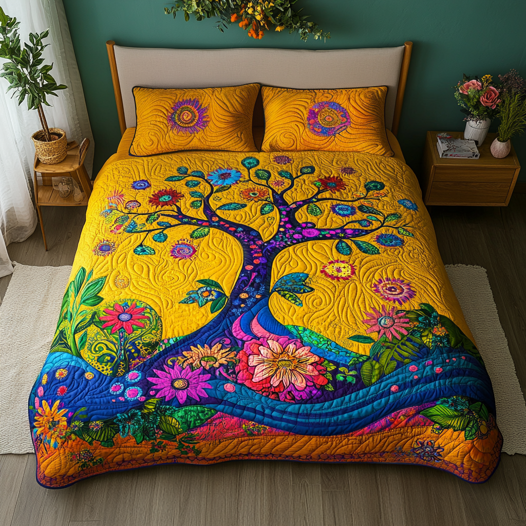 Hippie Tree Of Life DAI110225164 Quilt Bedding Set