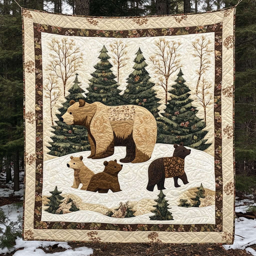 Woodland Bear DAI190225042 Quilt Blanket