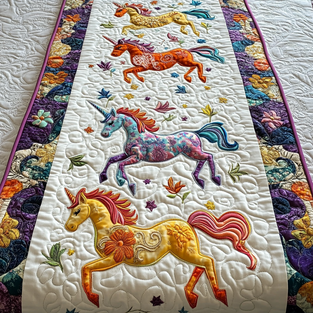 Unicorn DAI200125344 Quilted Table Runner