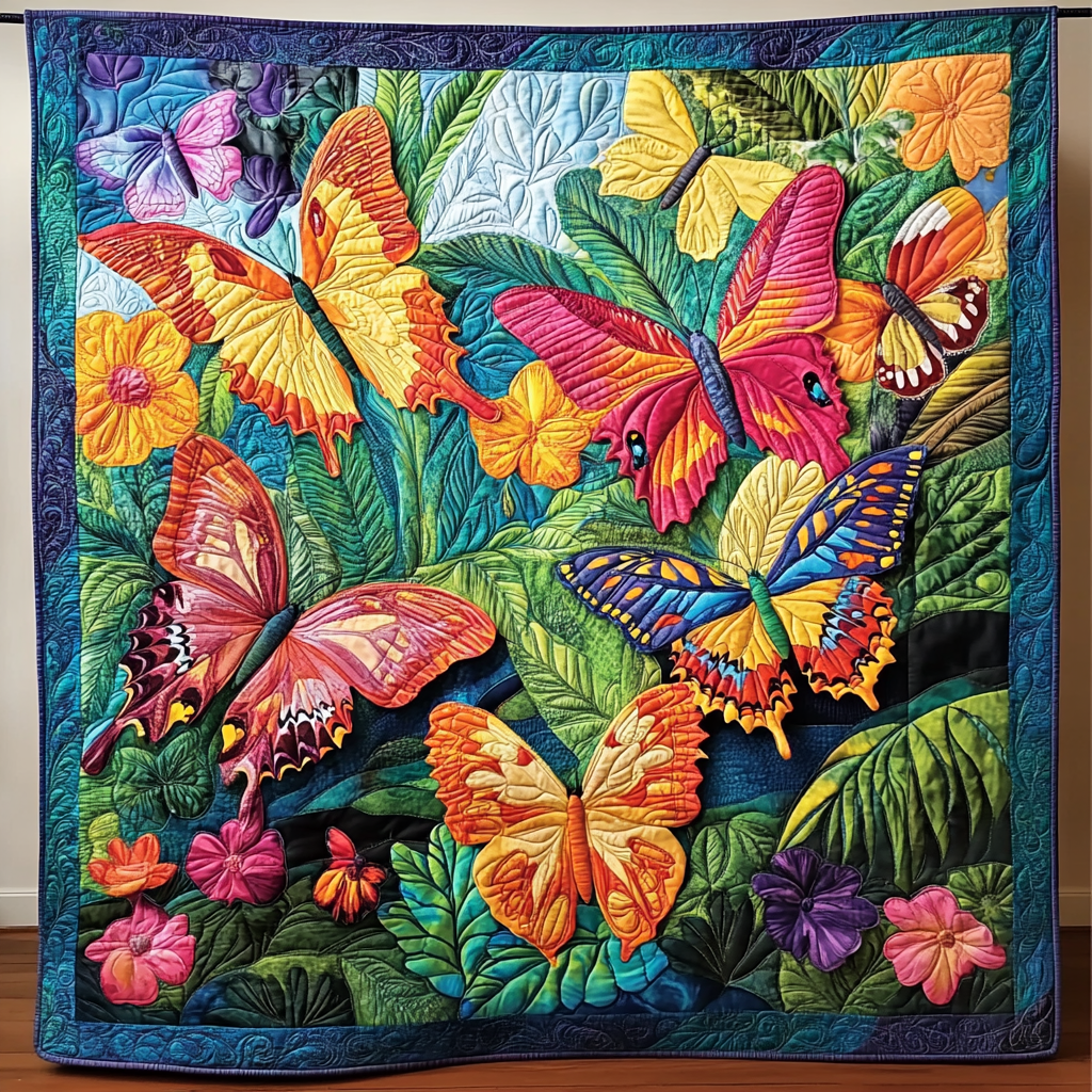 Butterfly Garden DAI110225024 Quilt Blanket