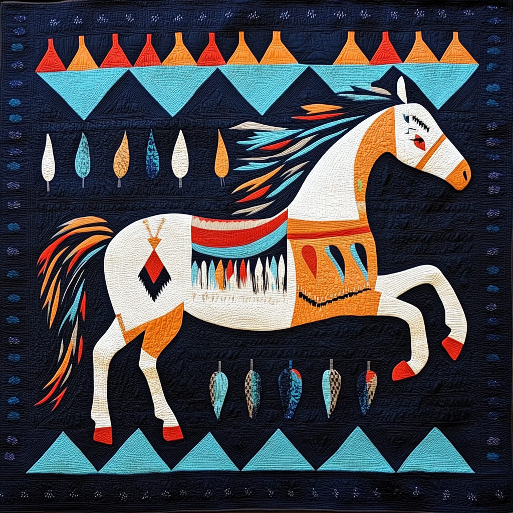Native American Horse DAI040924261 Quilt Blanket – Charming Favor