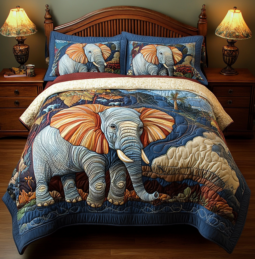 Elephant DAI190225193 Quilt Bedding Set