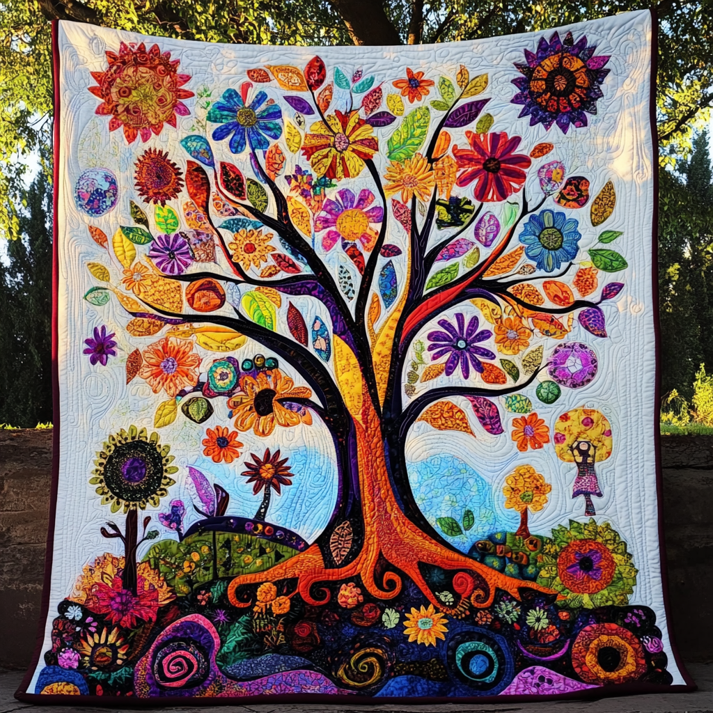 Hippie Tree Of Life DAI110225065 Quilt Blanket