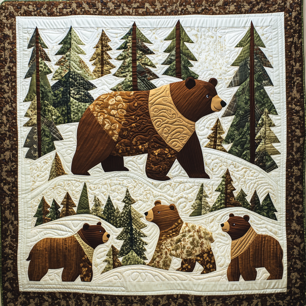 Woodland Bear DAI190225046 Quilt Blanket