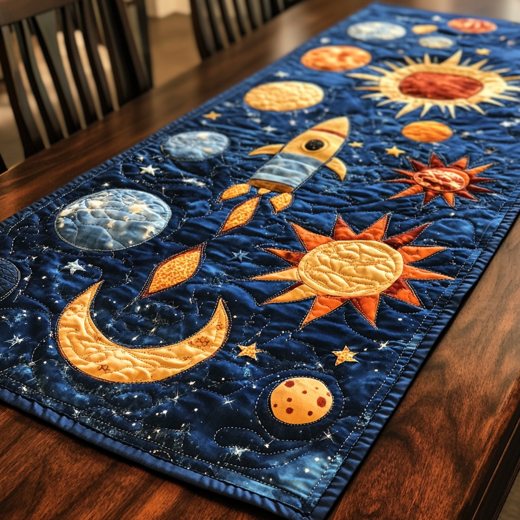 Rocket DAI301224288 Quilted Table Runner