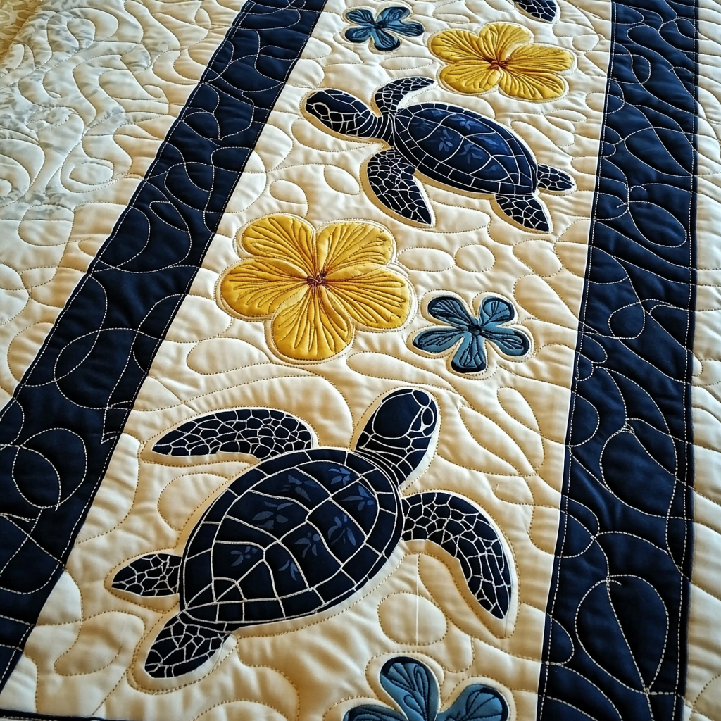 Hawaiian Turtle DAI040225466 Quilted Table Runner