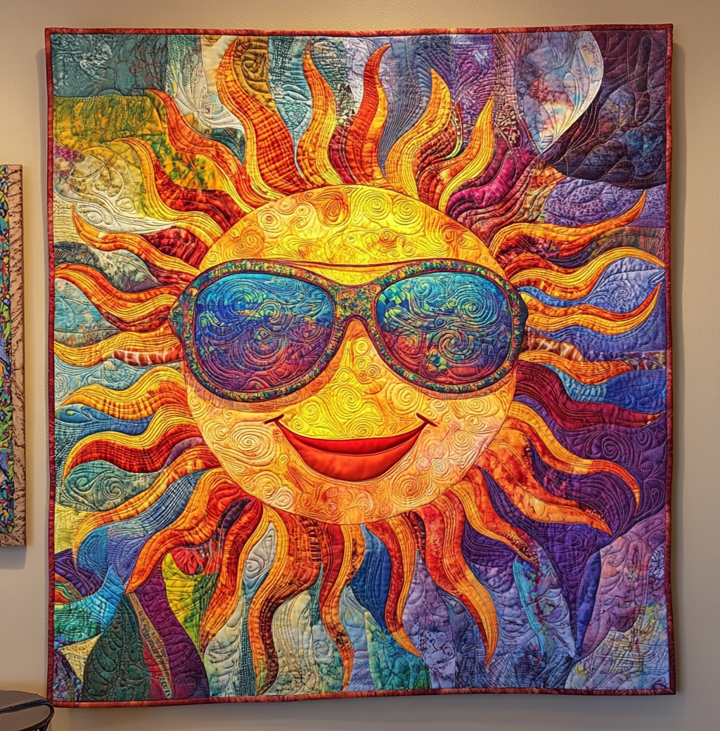 Hippie Sun DAI200125197 Quilt Blanket