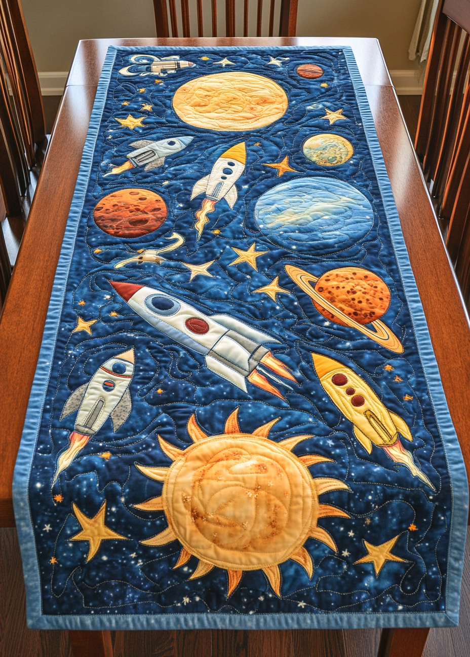 Rocket DAI301224290 Quilted Table Runner