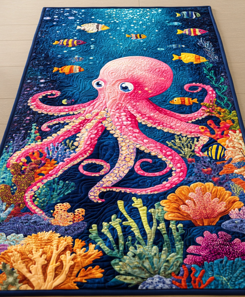 Octopus DAI110225405 Quilted Table Runner