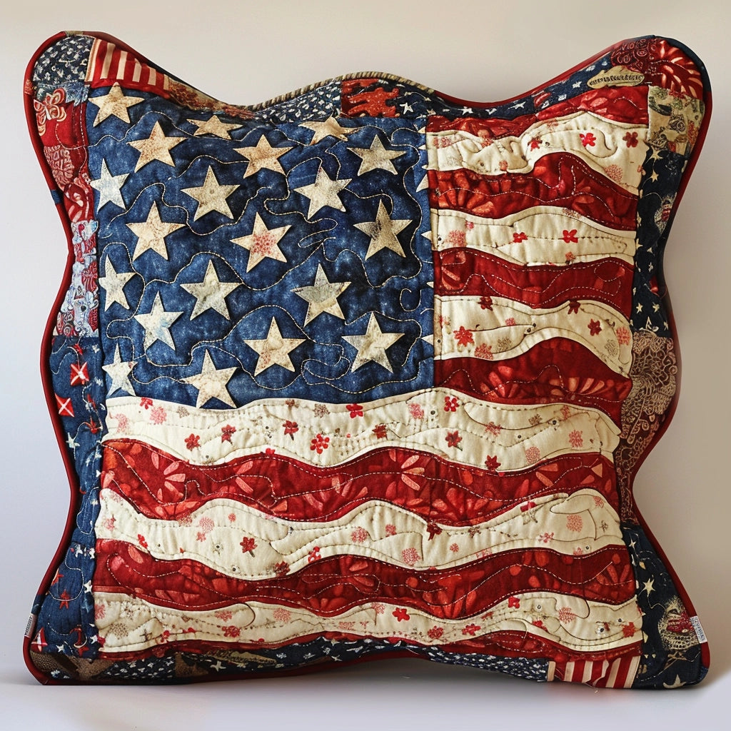 Patriot Petal Quilted Pillow Case GFTONT852 main image 1