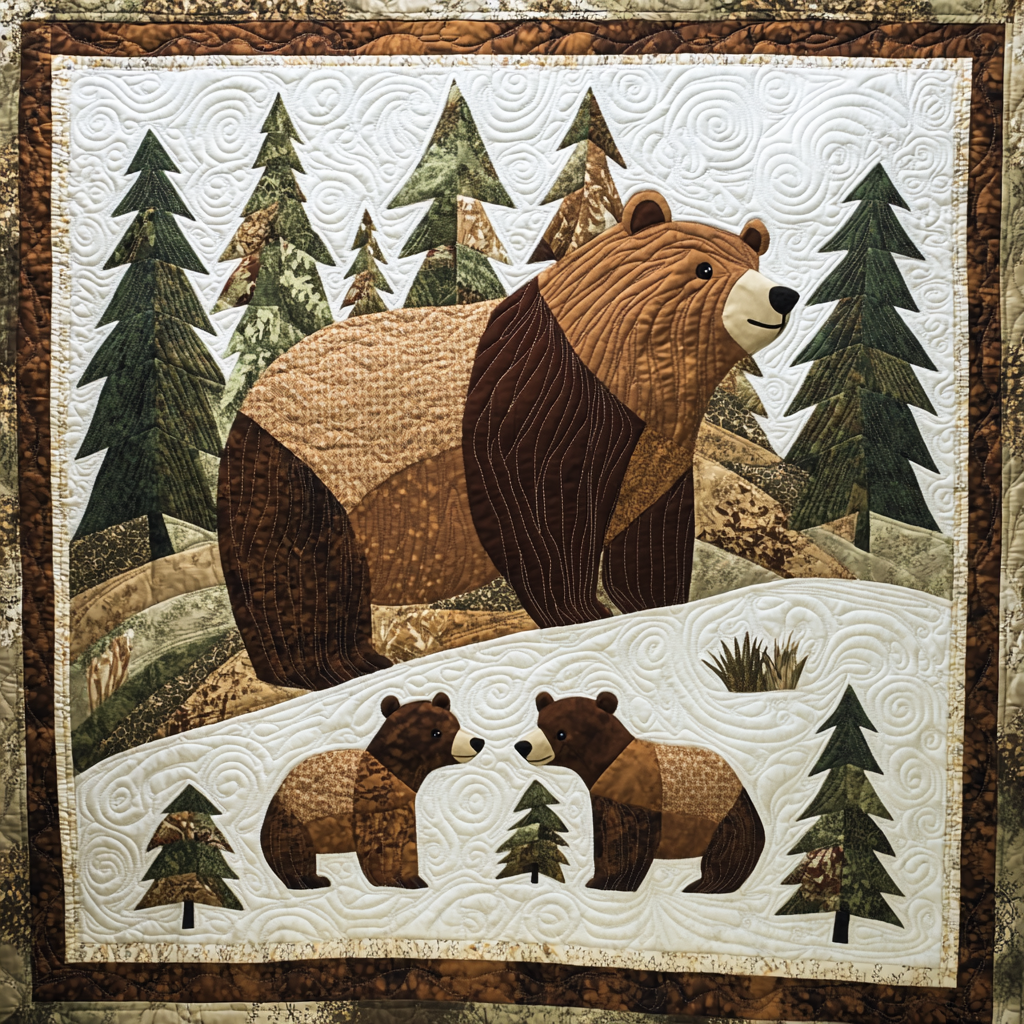 Woodland Bear DAI190225045 Quilt Blanket