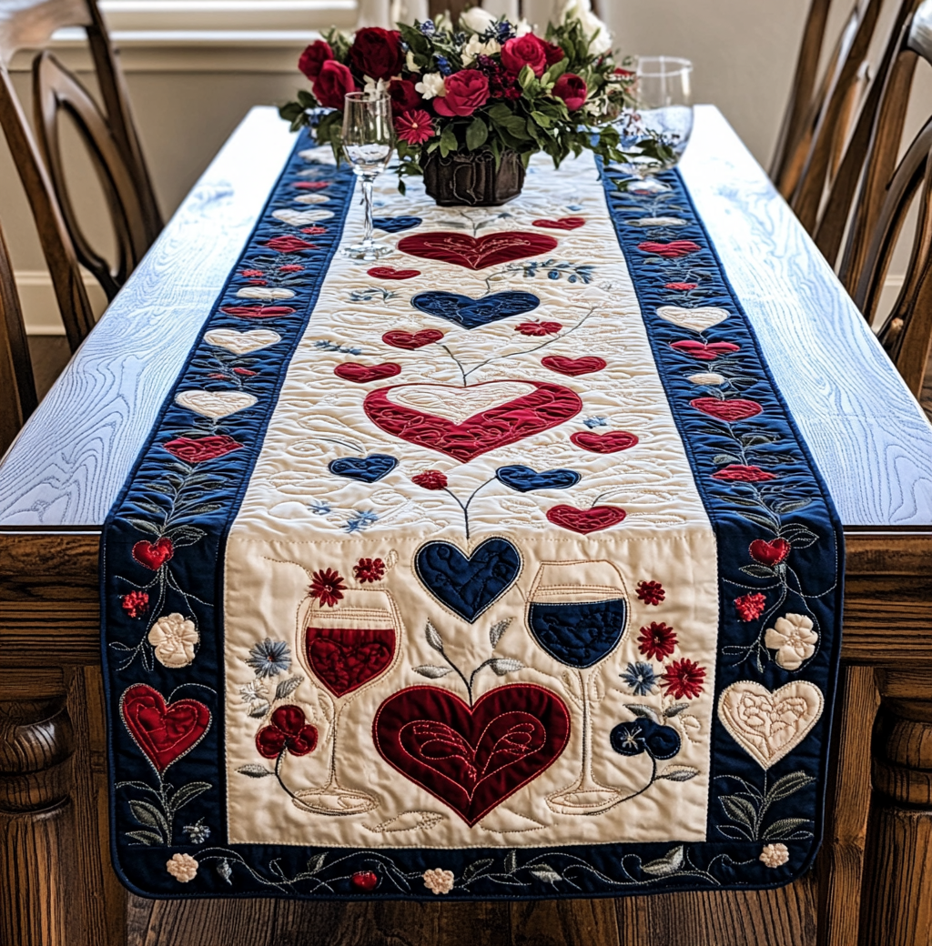 Patriotic DAI110225387 Quilted Table Runner