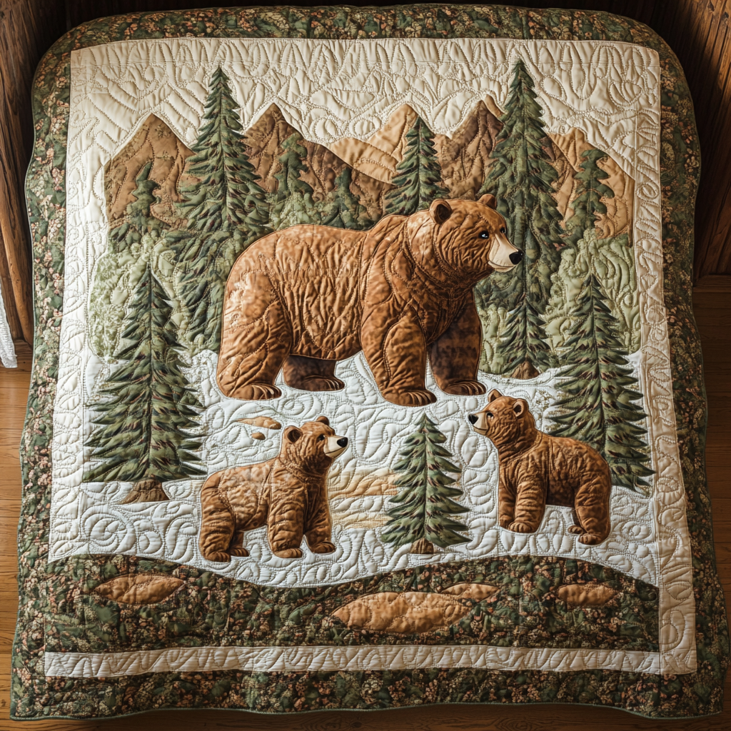 Woodland Bear DAI190225043 Quilt Blanket