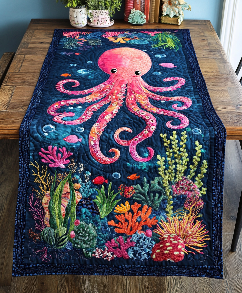 Octopus DAI110225407 Quilted Table Runner