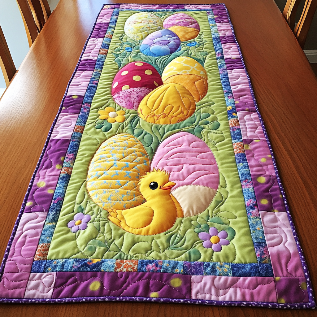 Easter Chick And Egg DAI301224281 Quilted Table Runner