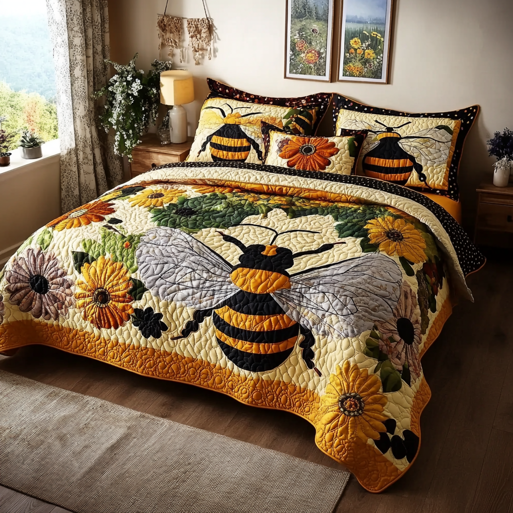 Bee DAI190225098 Quilt Bedding Set
