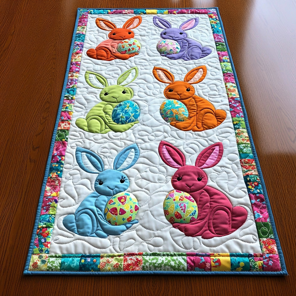 Easter Bunny DAI090125289 Quilted Table Runner