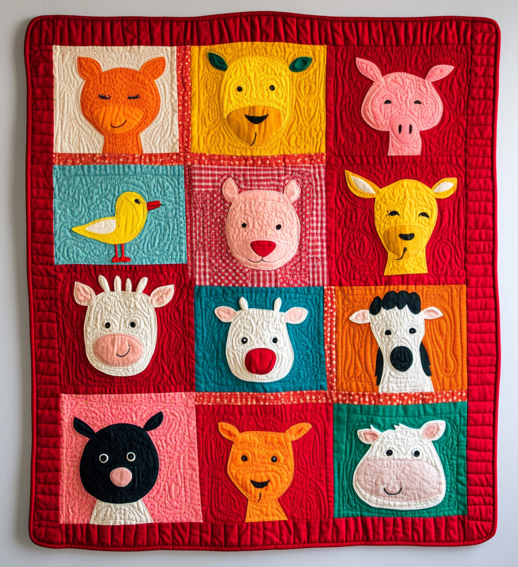 Farm Animal DAI040225079 Quilt Blanket