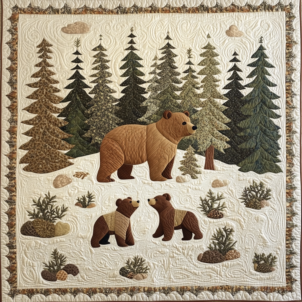 Woodland Bear DAI190225039 Quilt Blanket