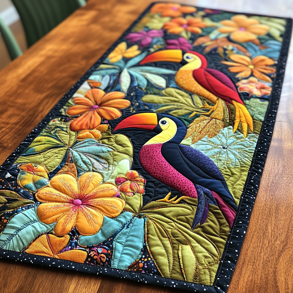 Toucan DAI190225248 Quilted Table Runner