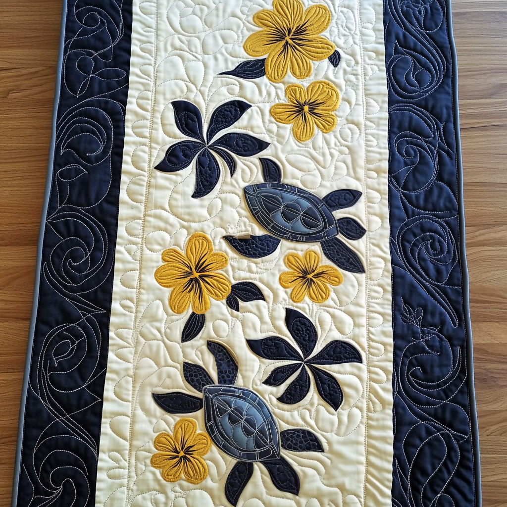 Hawaiian Turtle DAI040225462 Quilted Table Runner