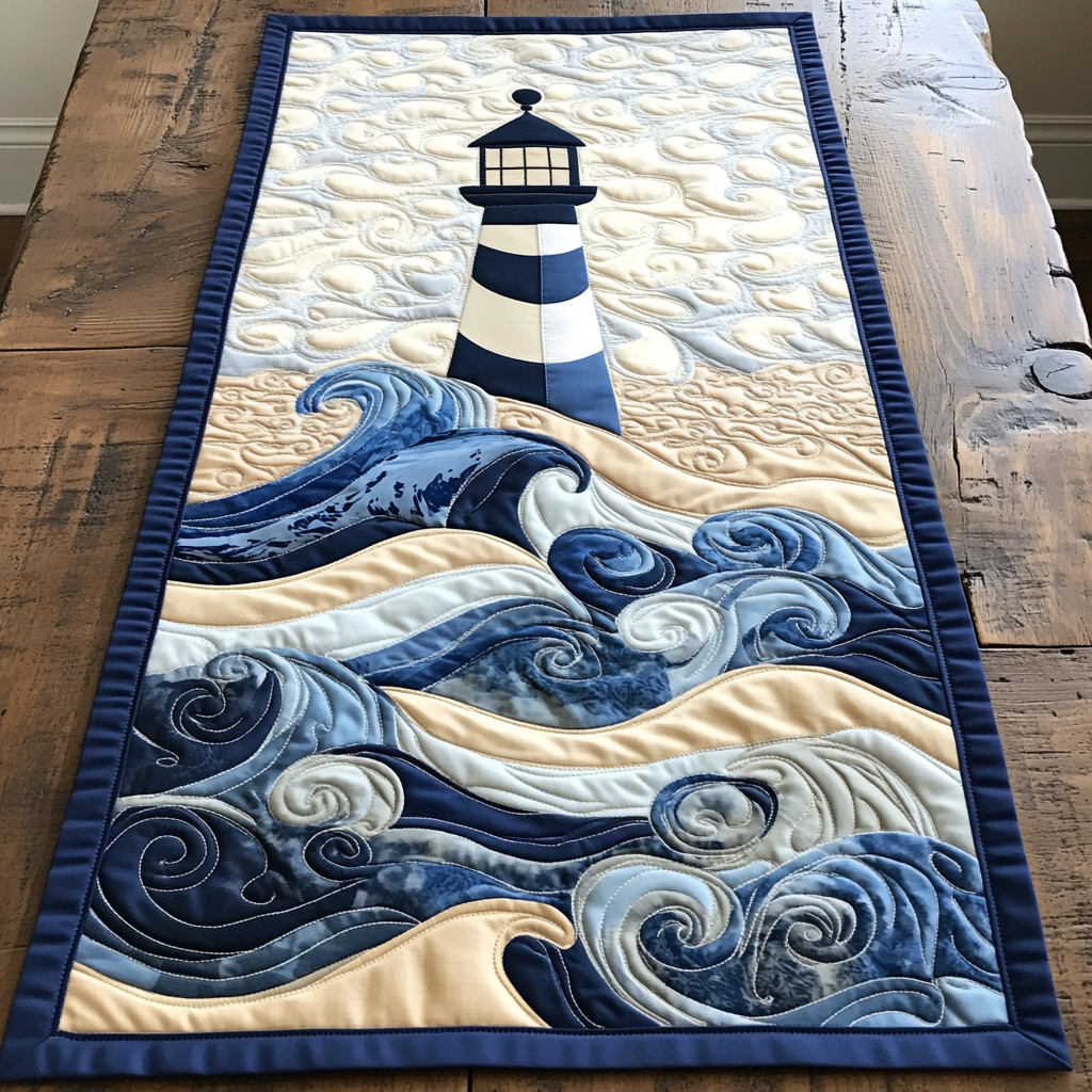 Lighthouse DAI110225364 Quilted Table Runner