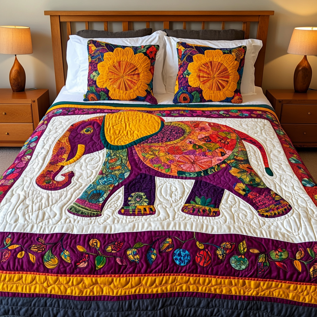 Elephant DAI110225197 Quilt Bedding Set