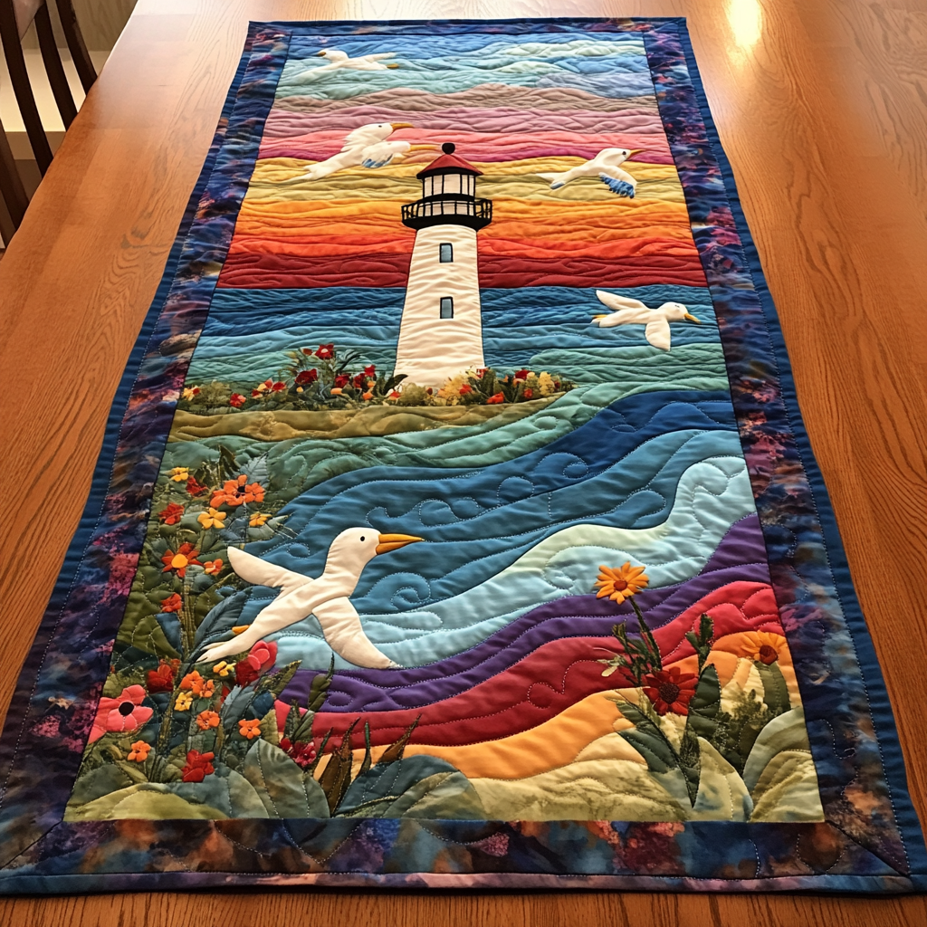 Lighthouse DAI110225362 Quilted Table Runner