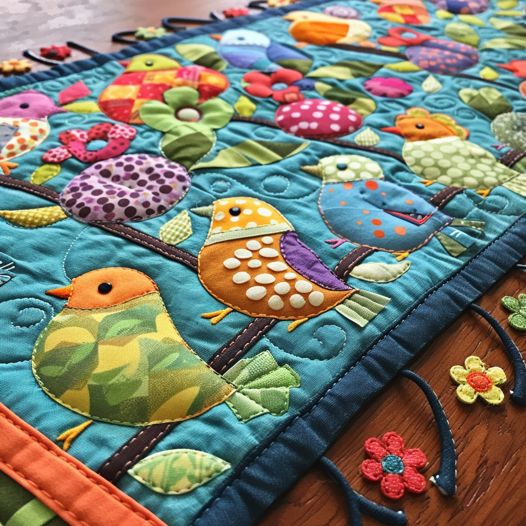 Birds TAI251124206 Quilted Table Runner – Charming Favor
