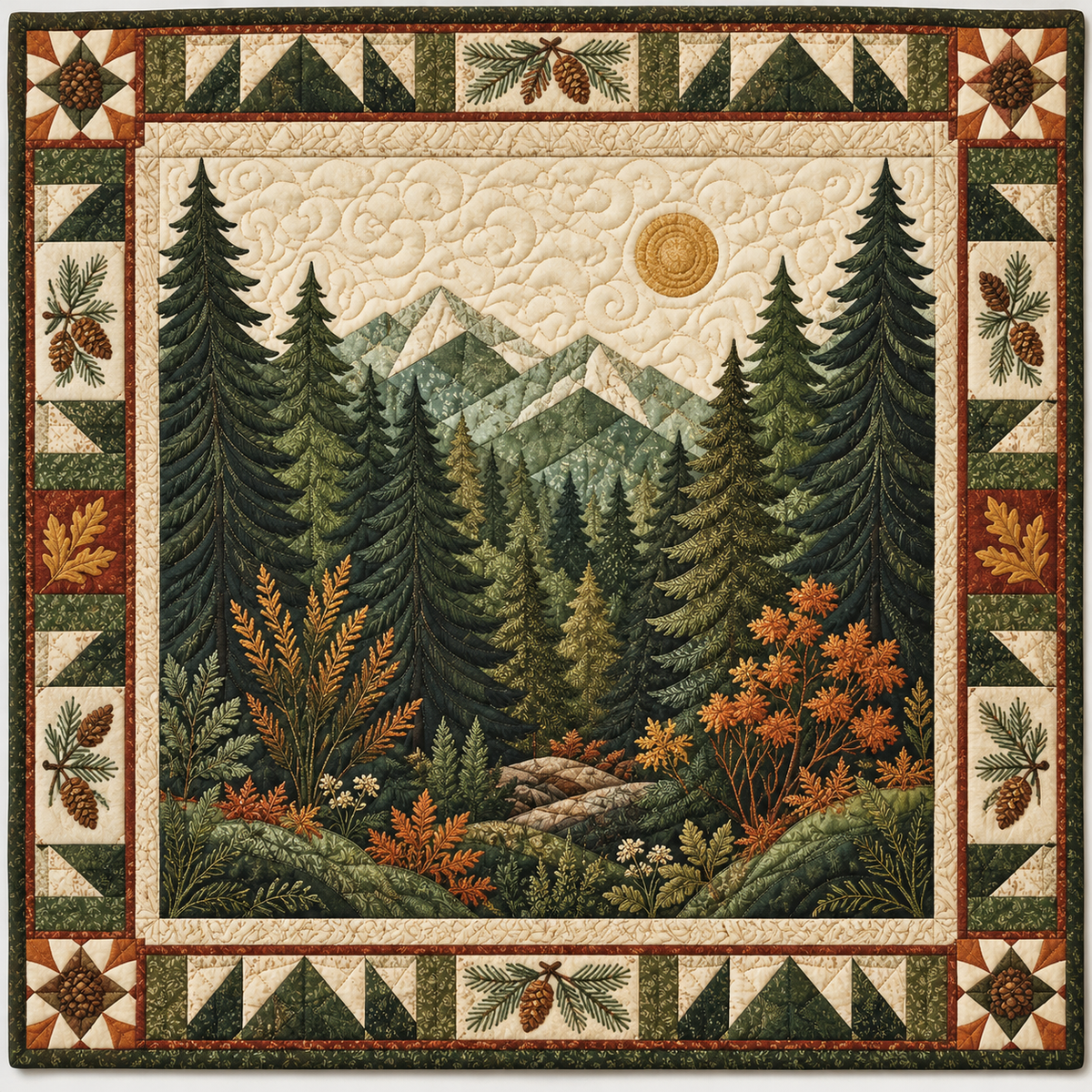 Evergreen Mountain TD141026602 Quilt Blanket