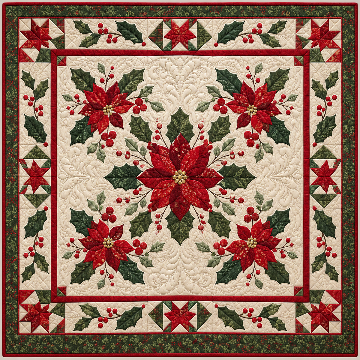 Holly Merry TD141026606 Quilt Blanket