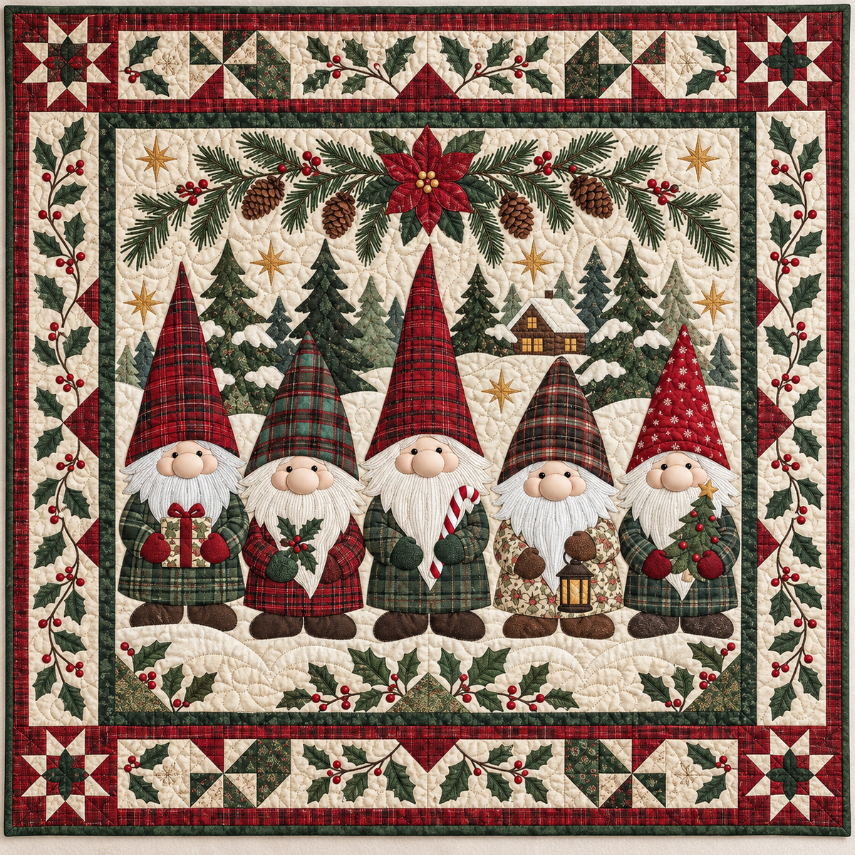 Plaid Gnome Enclave TD141026622 Quilt Blanket