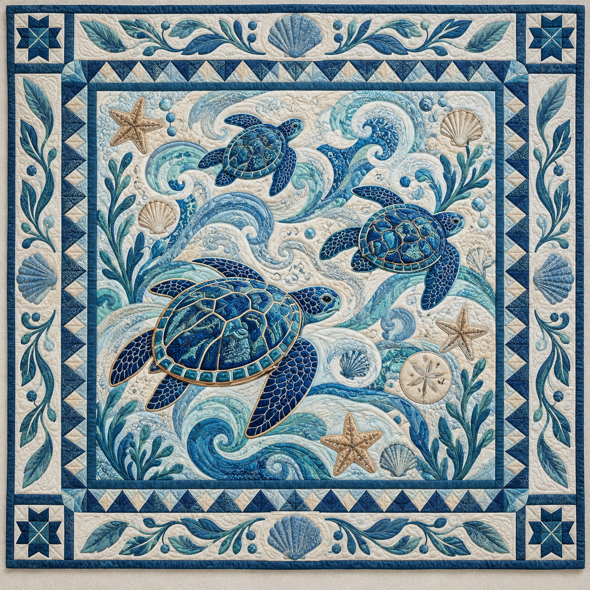 Turtle Seashell Journey TD141026665 Quilt Blanket
