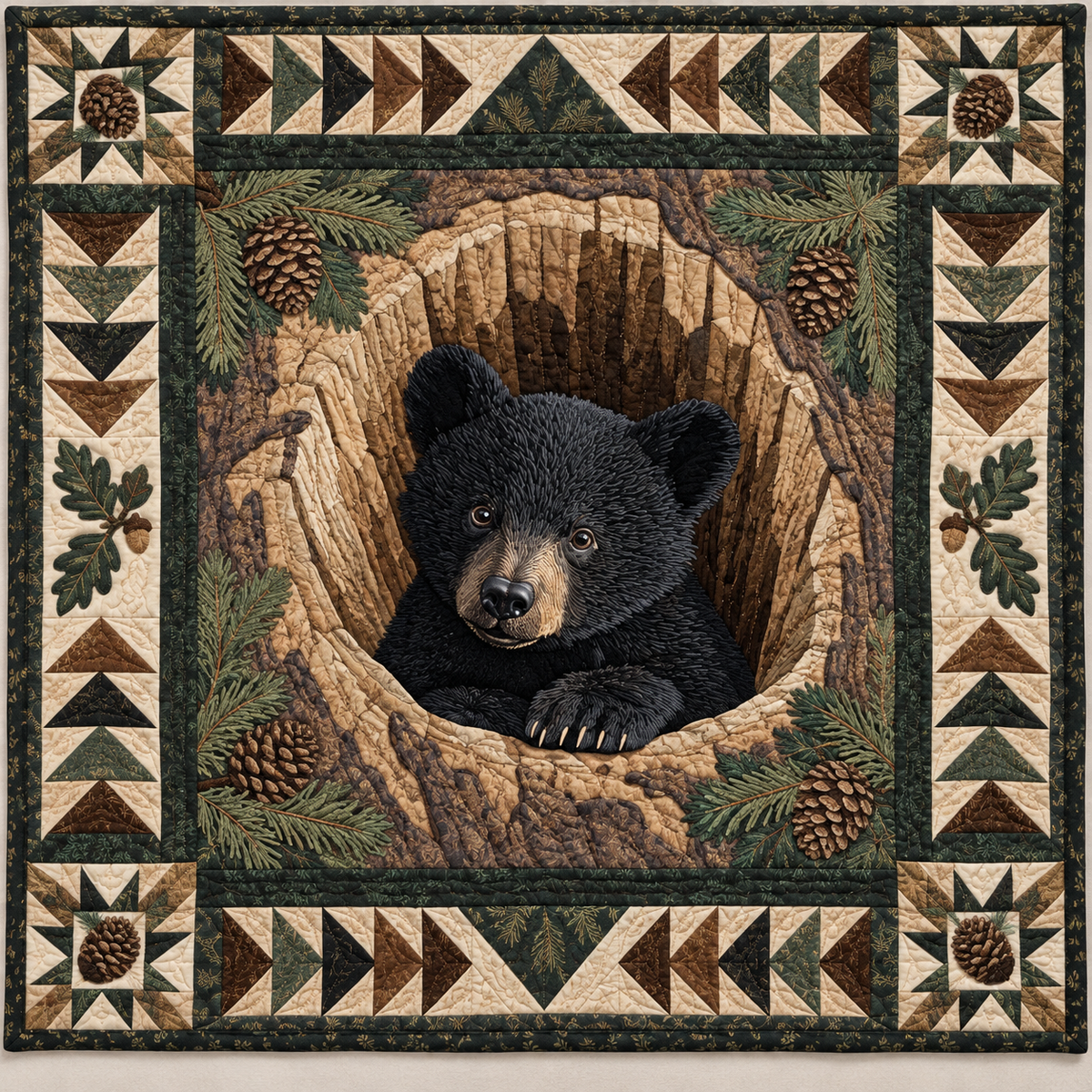 Bear Cub Hollow TD141026685 Quilt Blanket