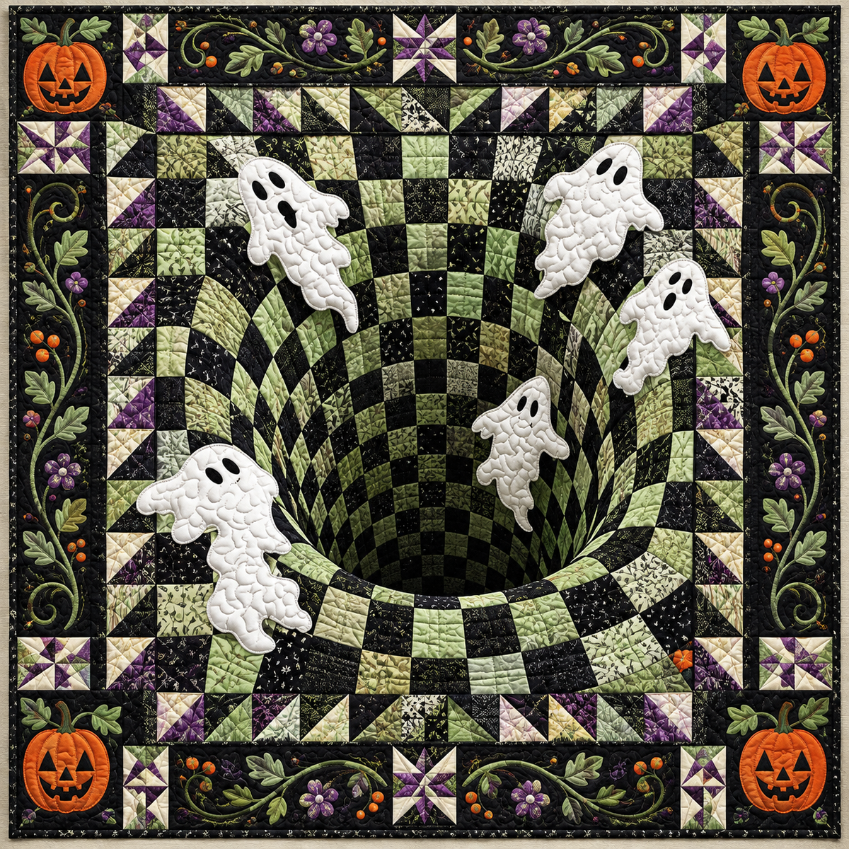Ghost Checker Abyss TD141026714 Quilt Blanket