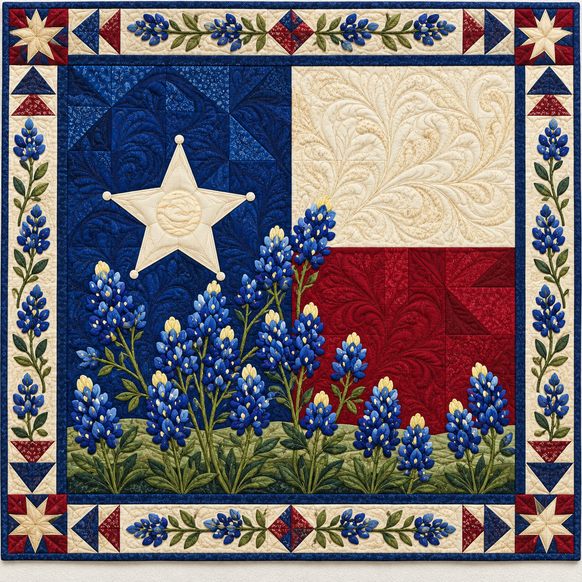 Texas Bluebonnet TD141026725 Quilt Blanket