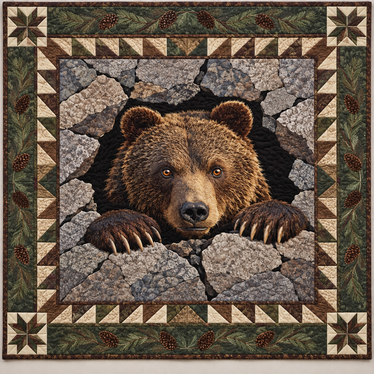 Bear Doorway Hollow TD141026777 Quilt Blanket