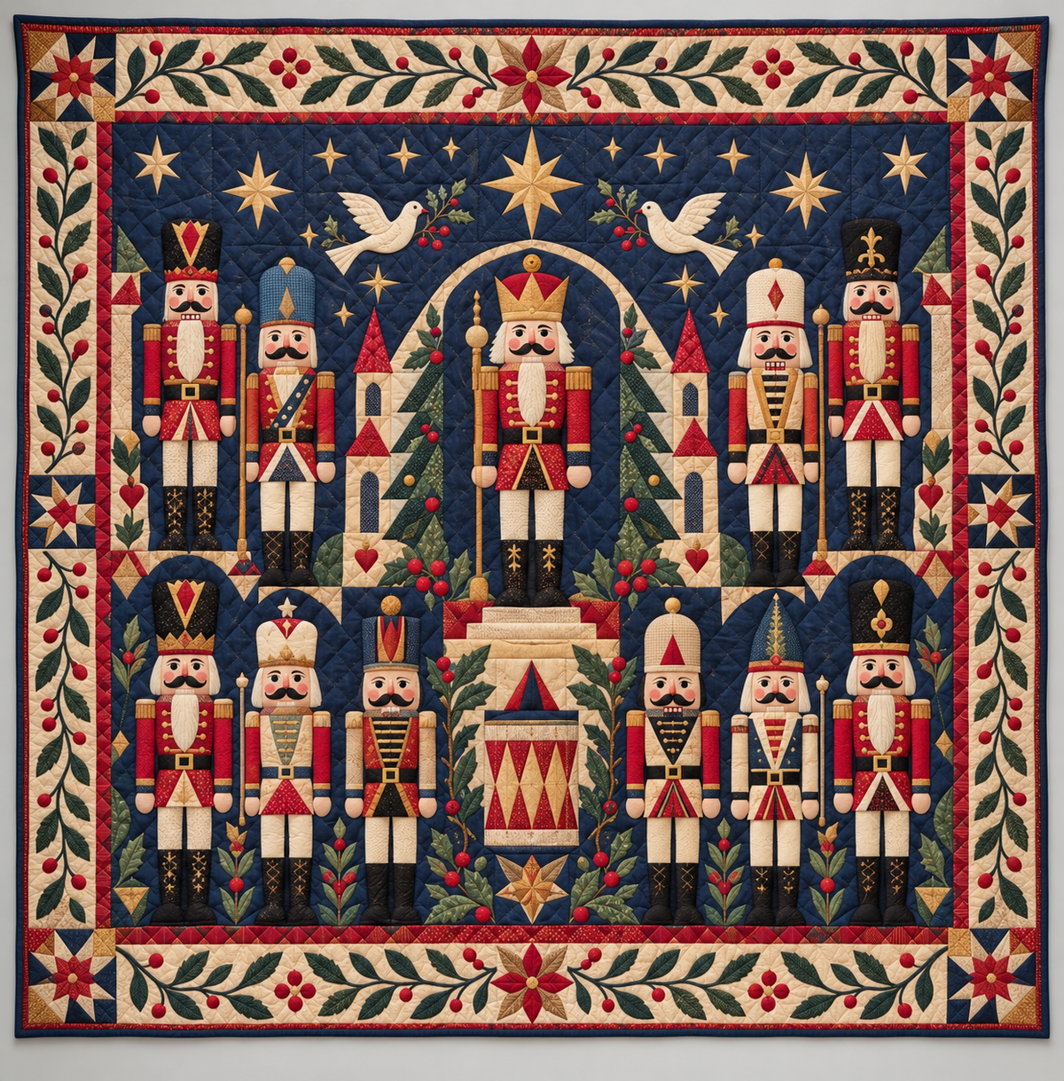 Traditional Nutcracker Geometric TD141026282 Quilt Blanket