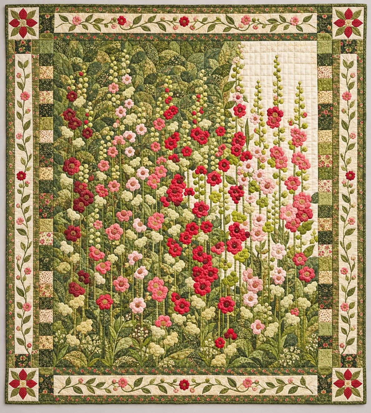 Soft Cottage Flower Meadow TD141026329 Quilt Blanket