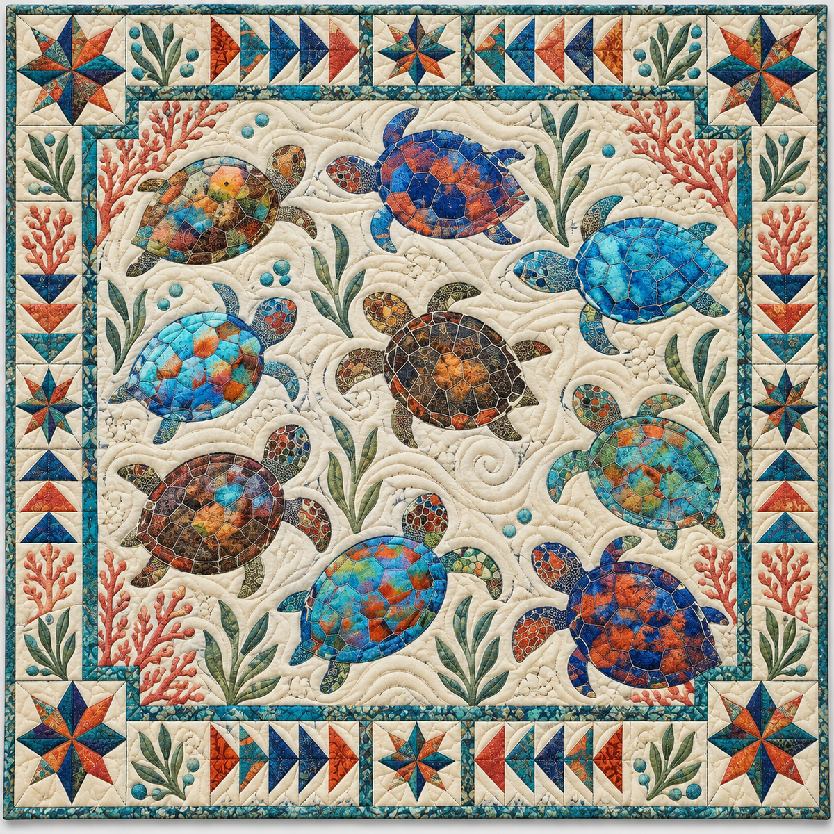 Sand Sea Turtle TD141026891 Quilt Blanket