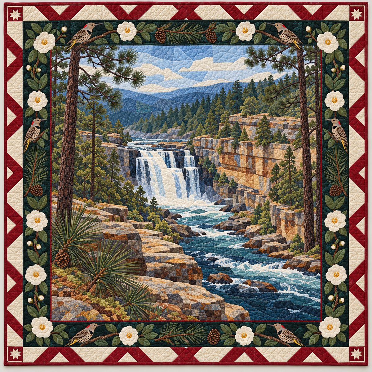 Alabama Little River Longleaf Light TD1410261004 Quilt Blanket