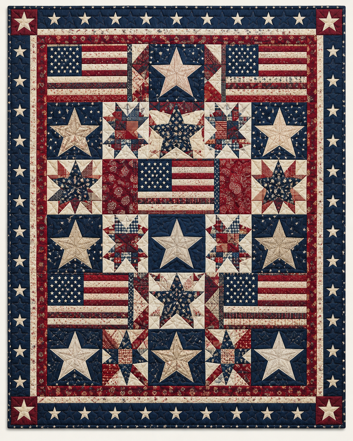 Americana Star TD101026070 Quilt Blanket